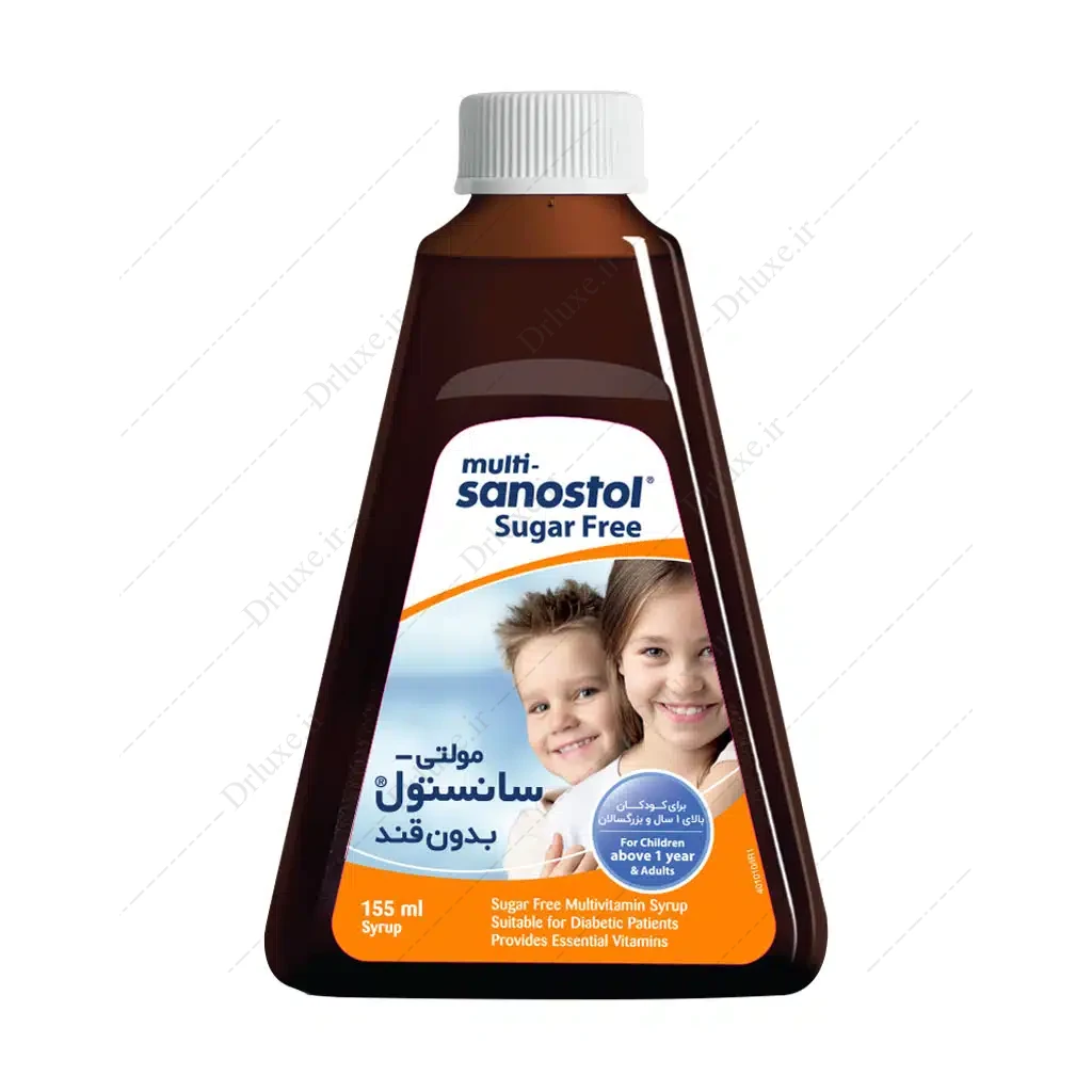 شربت مولتی سانستول بدون قند 155 میلی لیتر - دکتر لوکس